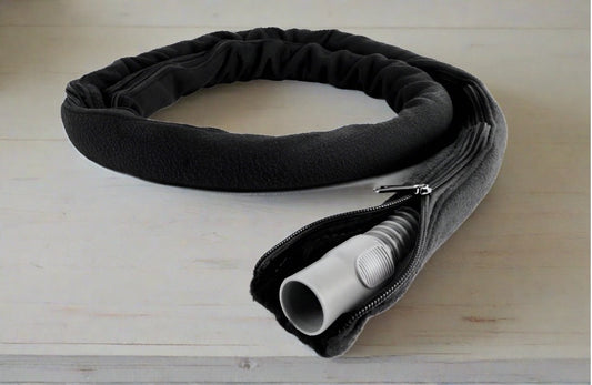 Soft CPAP Tubing Cover. Black or Grey
