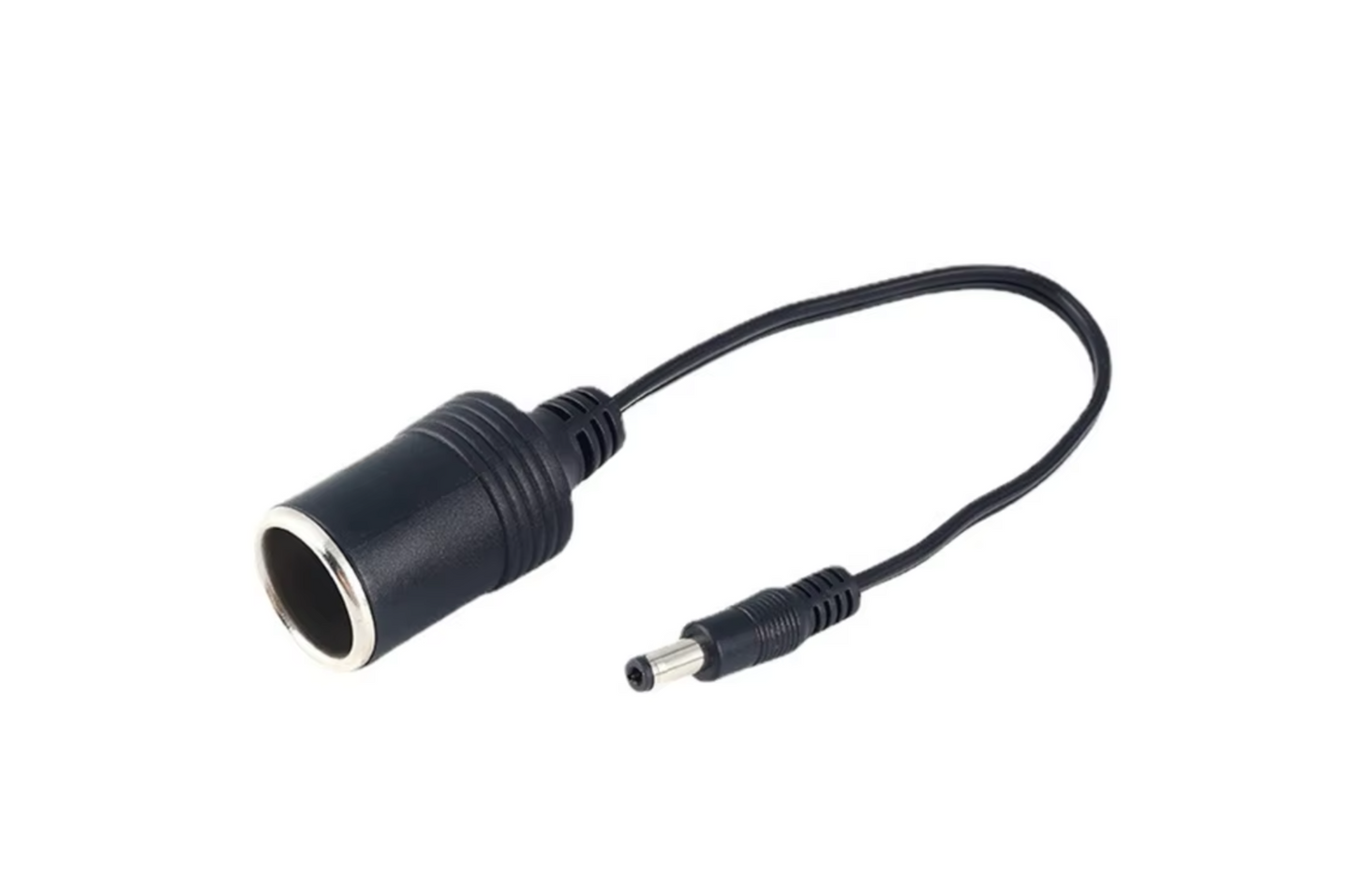 Car Cigarette Lighter to 2.1mm DC Barrel Adapter – Male/Female