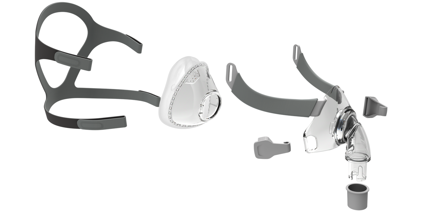 F5A Superior Full Face CPAP/APAP/BIPAP Starter Kit - S/M/L Pillows Included