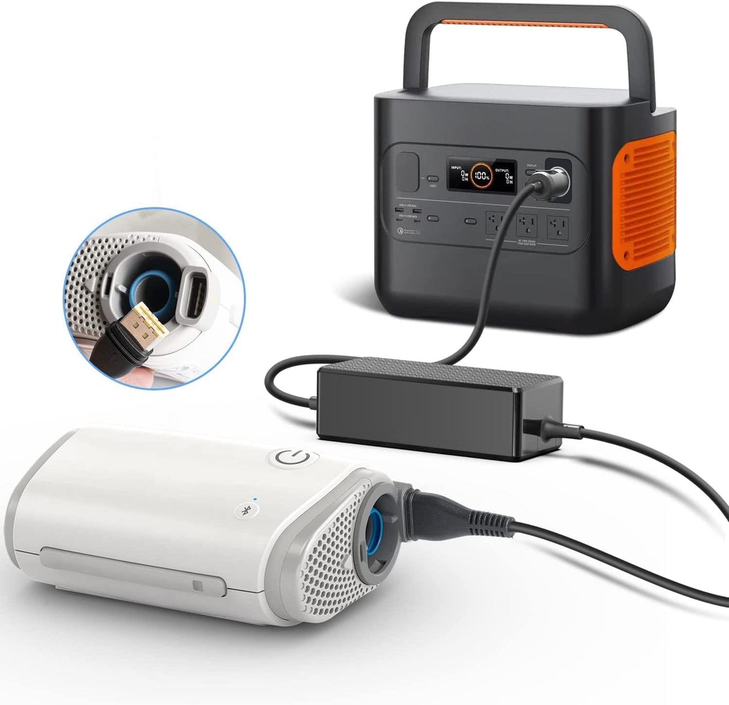 12V Vehicle Cigarette Lighter Adapter for Resmed Air Mini