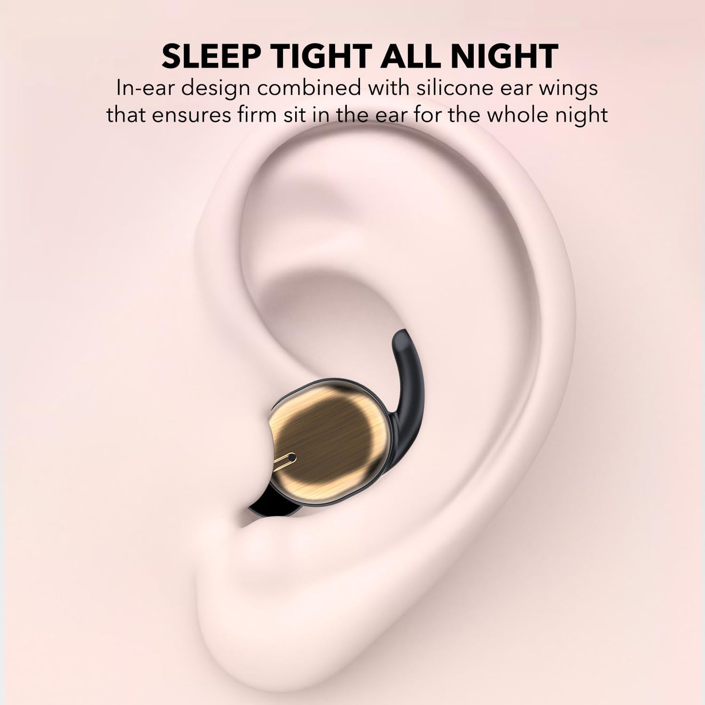 Sleepco EarBuds. Comfortable, slim, noise blocking, high fidelity earphones
