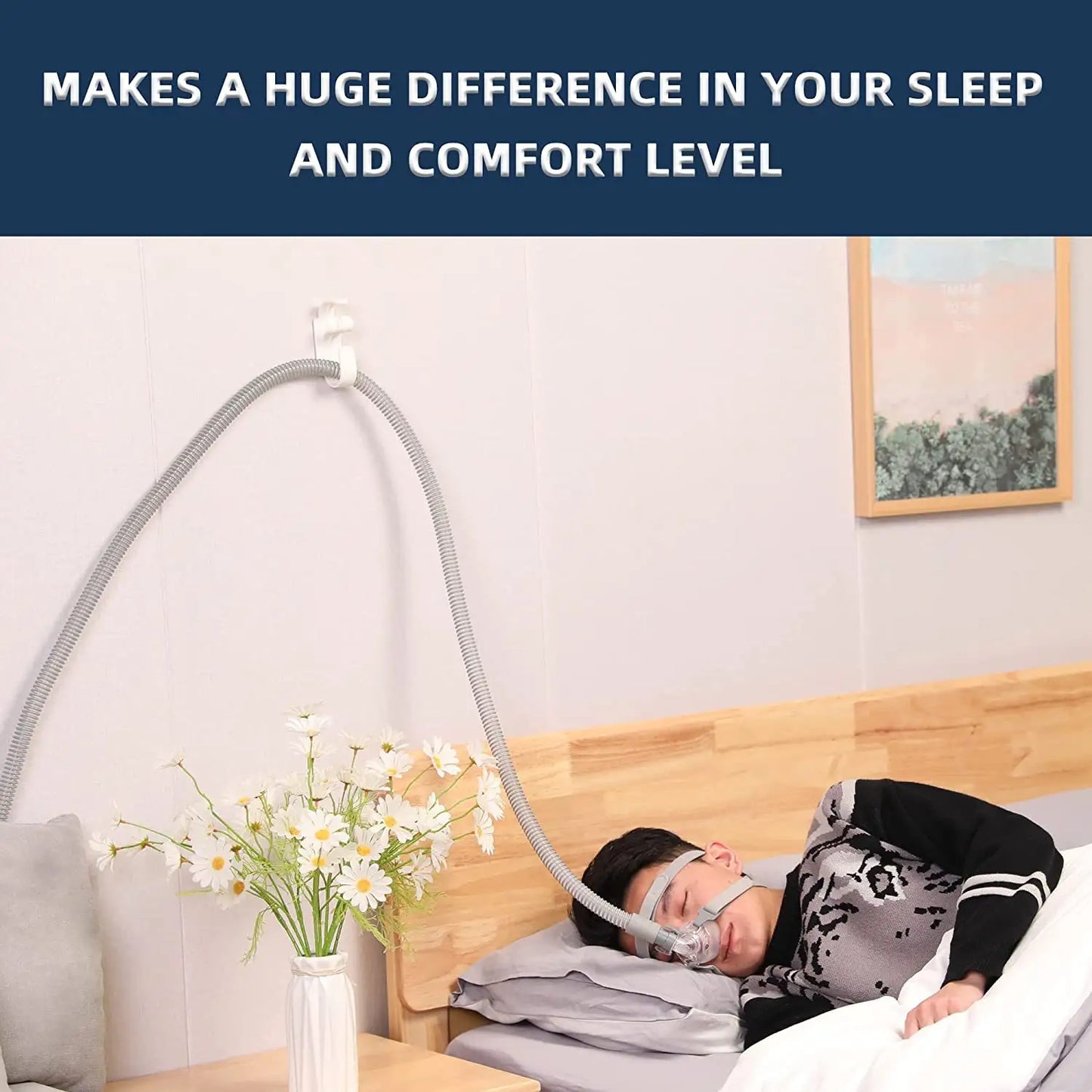 CPAP Tubing and Mask Organizer Wall Hook