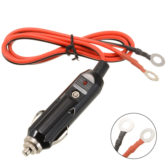 12V Vehicle Cigarette Lighter Cable Adapter for Inverter. Heavy Duty 15A