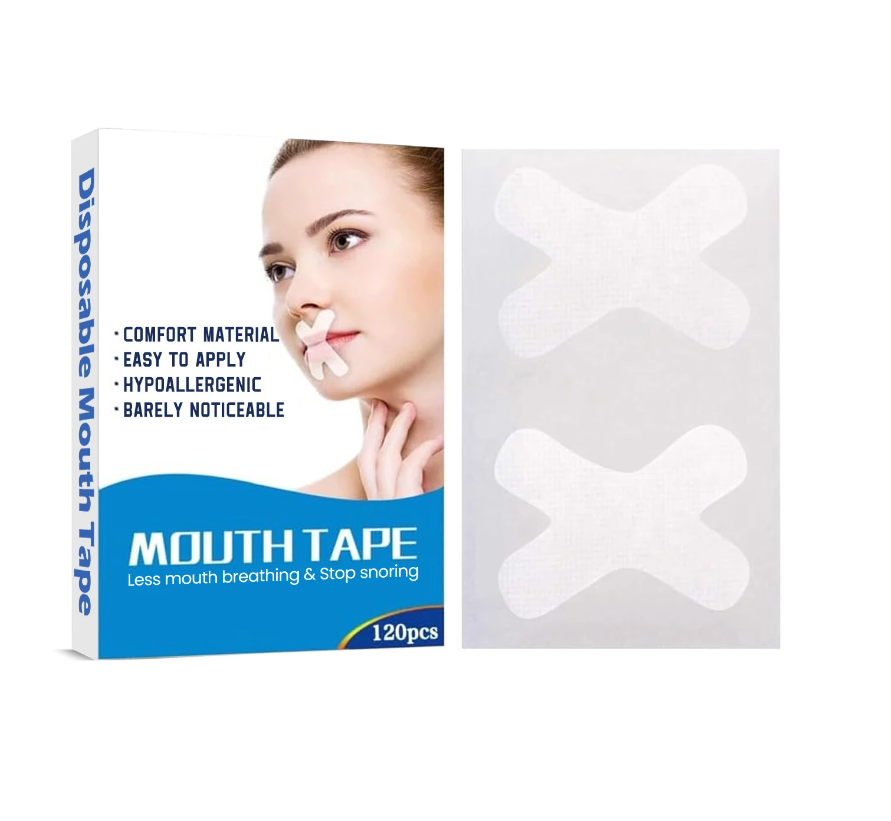 Sleepco Mouth Tape Strips for Snoring & Nasal Mask Use. 120 Pieces Ellipse Shape