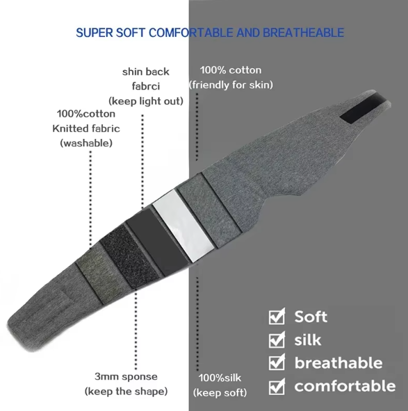 Sleepco Quilted Comfort Sleep Eye Mask