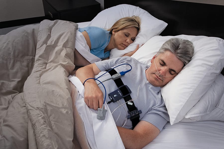 3 晚脉搏血氧饱和度睡眠测试,用于检测睡眠呼吸暂停