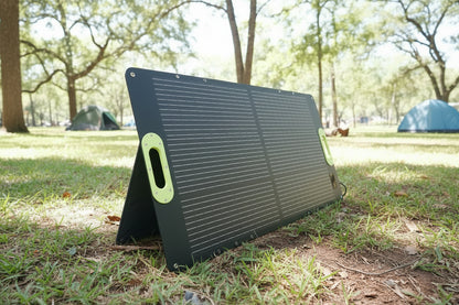 100W Folding Solar Panel for camping battery CPAP charging 