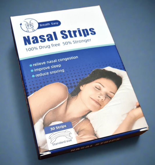 30 Pack Nasal Strips. Improve airflow and nasal congestion.