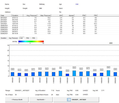 VentMed DS6 CPAP / APAP Miihini mo te Apnea Moe Obstructive