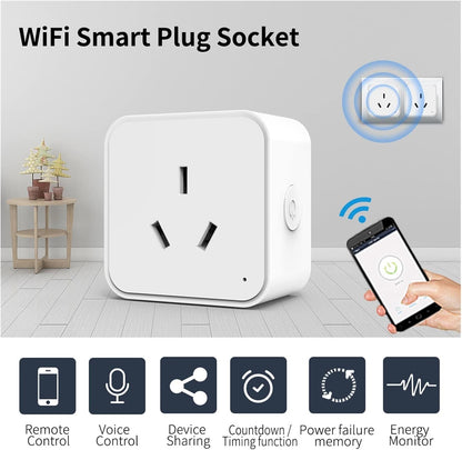 Wifi Smart Plug. Works with Alexa, Google Assistant