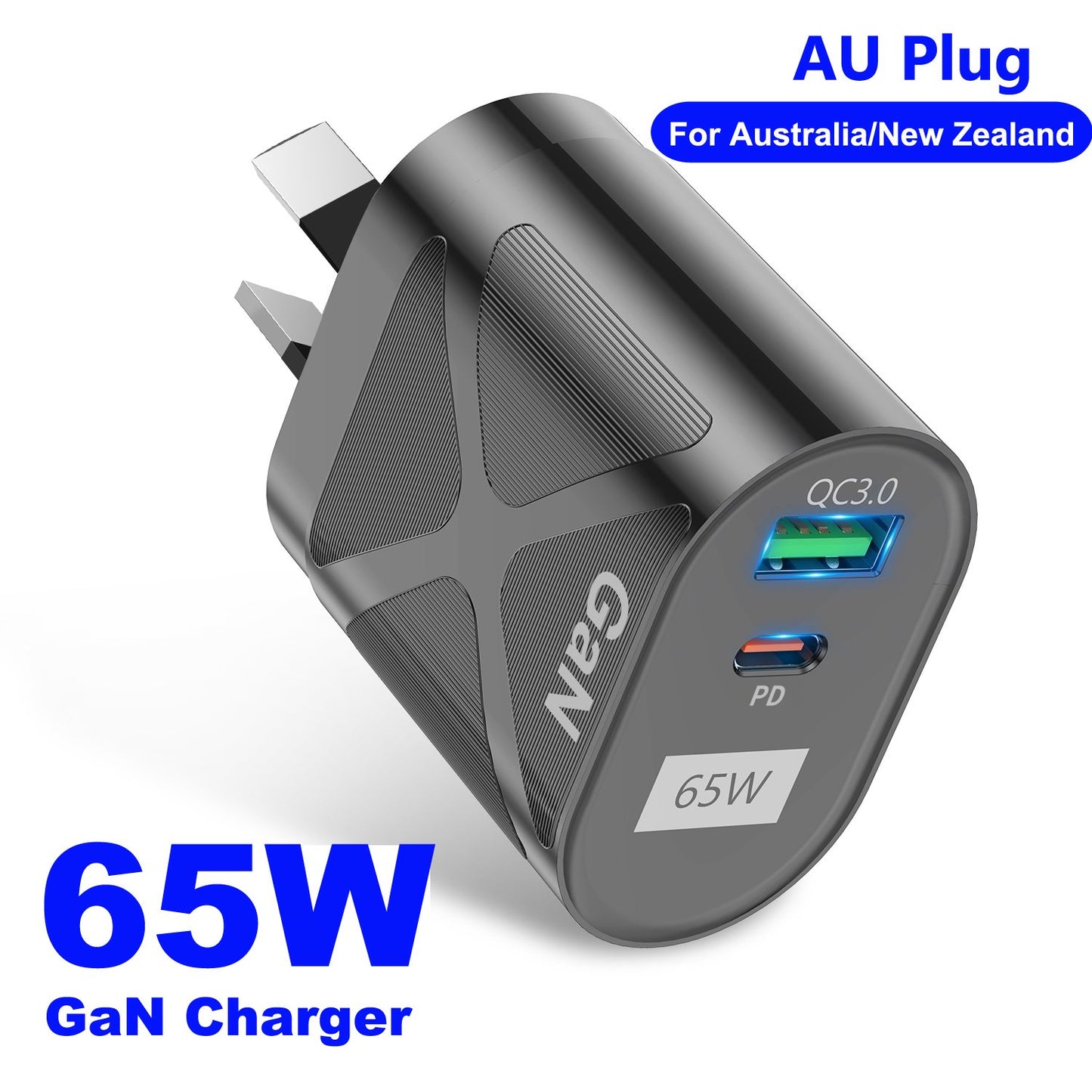 65W GaN USB USBC Fast Charger