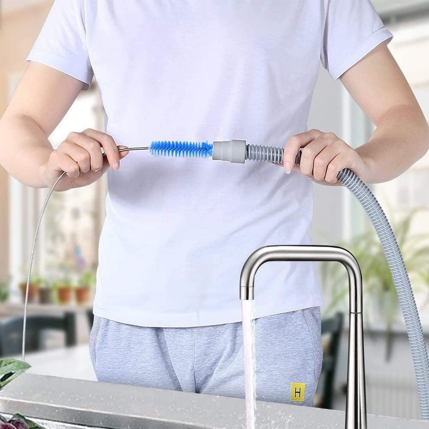 CPAP Tubing Brush Cleaner. 210cm wire brush and short brush.