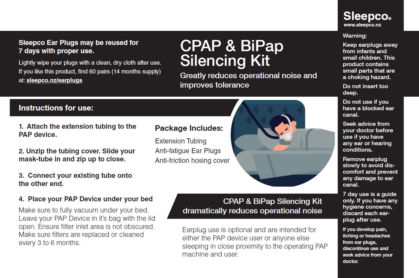 Reduce operation noise of CPAP