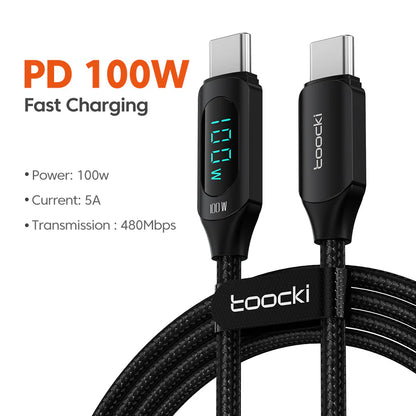 USBC to USBC Data & Display Cable 100W PD Fast Charging