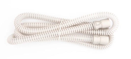 Standard white slim CPAP tubing with connectors at both ends.
