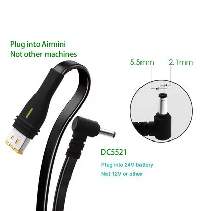 Resmed Air Mini DC Cable for Sleepco Large CPAP Battery