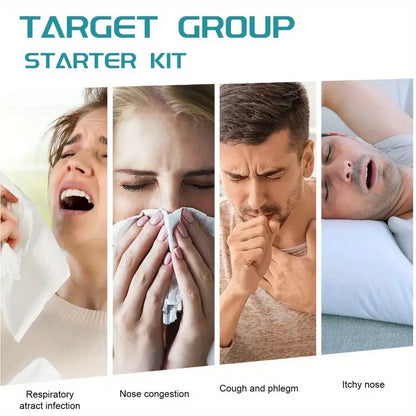 Sleepco Nasal Dilator Starter Kit. 4 Sizes. Improve airflow, reduce congestion - 30 day pack