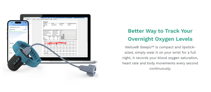 Wellue SleepU Oximeter SPO2 for oxygen saturation