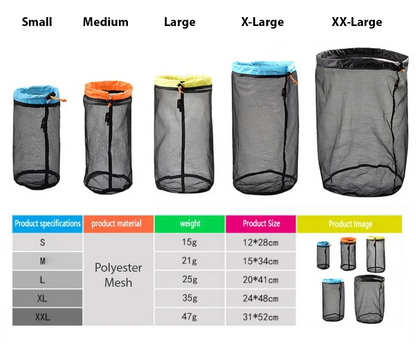 Stuff sack for travel, storage and camping