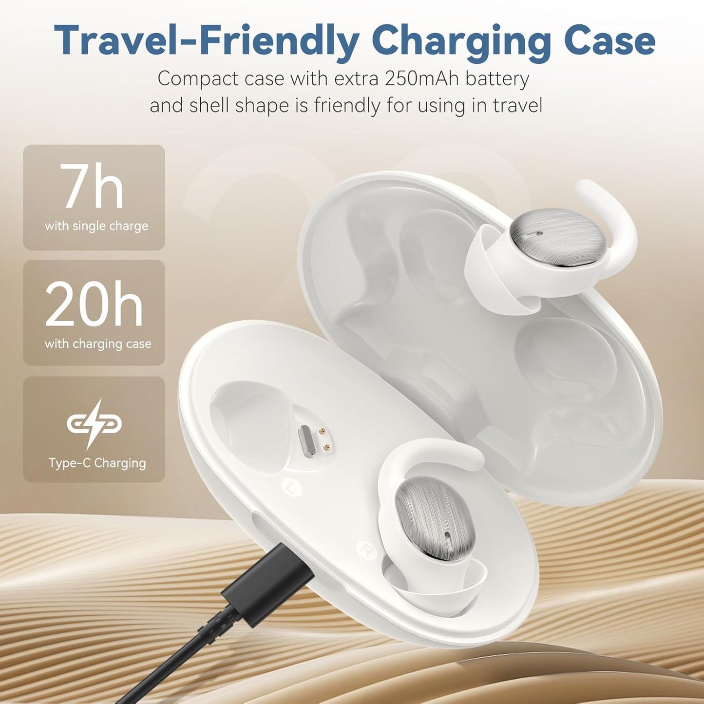 Sleepco EarBuds. Comfortable, slim, noise blocking, high fidelity earphones