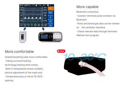 Ventmed DF20A-HM Auto CPAP with Heated Tubing