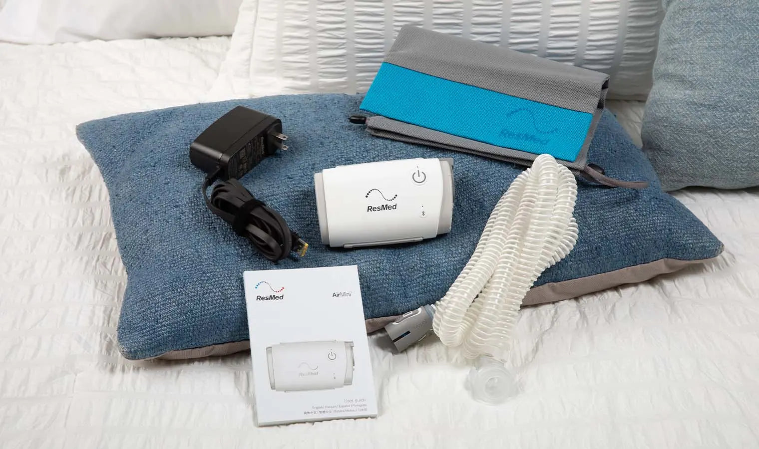 HIRE & RENT: ResMed Air Mini Auto Travel CPAP Machine. Optional Mask ...